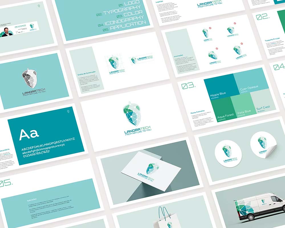 Mockup brand identity Landratech